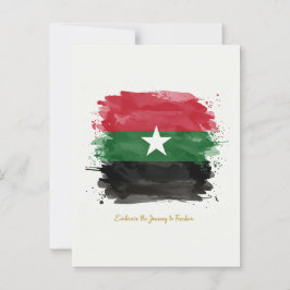 "Förstärka resan till frihet. Vykort