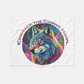 Förstärka Vargen Cosmic Howl Fleecefilt