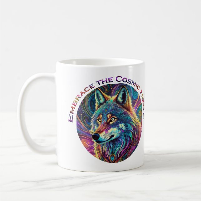 Förstärka Vargen Cosmic Howl Kaffemugg (Vänster)