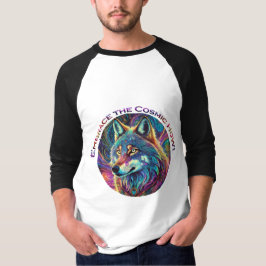 Förstärka Vargen Cosmic Howl T Shirt