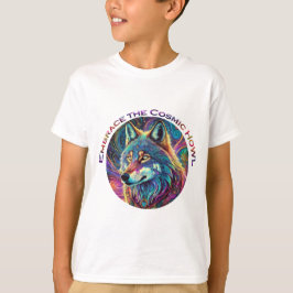 Förstärka Vargen Cosmic Howl T Shirt