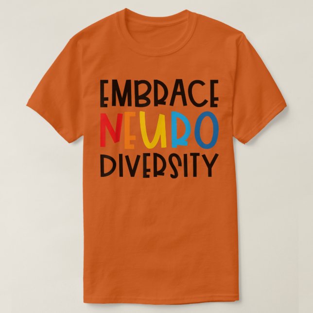 Förstärkning av ADHD Autism ASD Autism Awar Neurod T Shirt (Design framsida)