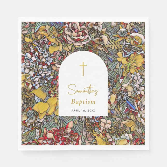 Förstärkning av baptism pappersservett (Framsidan)