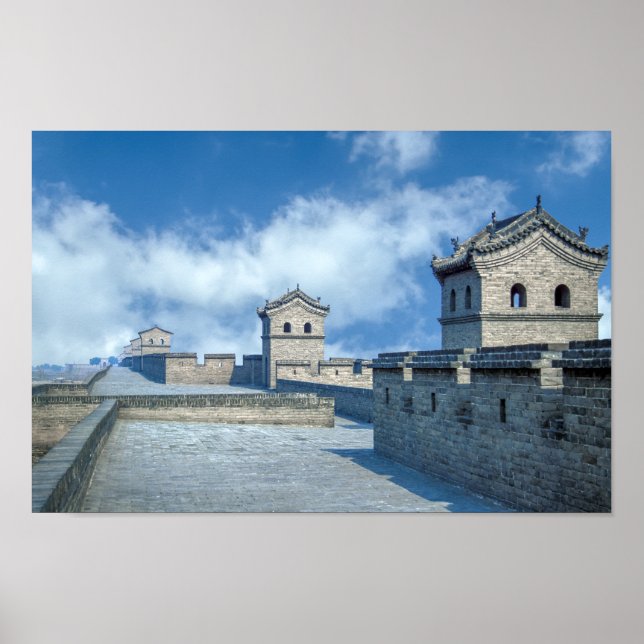 Förstärkning av den gamla staden Pingyao - China Poster (Framsidan)