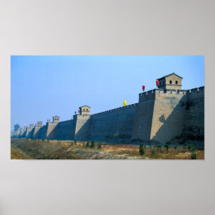 Förstärkning av den gamla staden Pingyao - China Poster