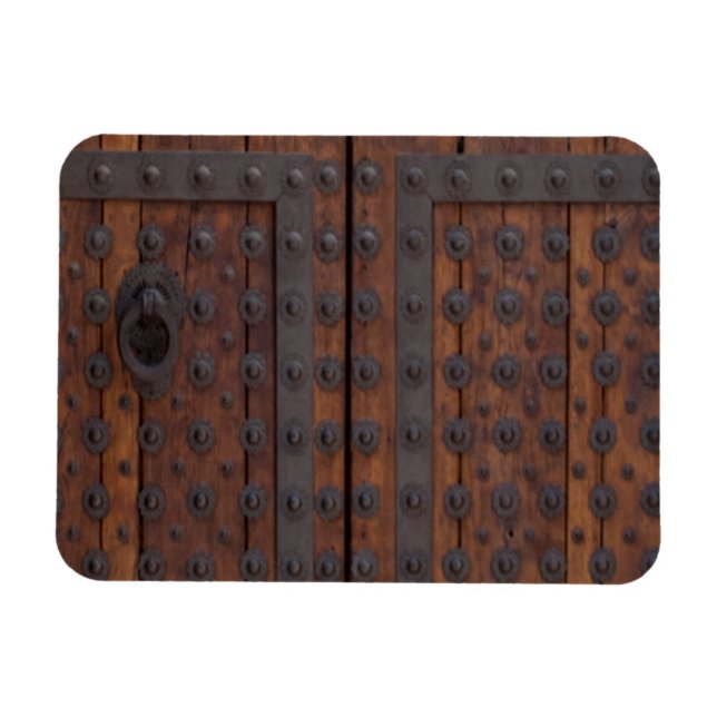 Förstärkning av gamla trädörrar med svart Metall Magnet (Horisontell)