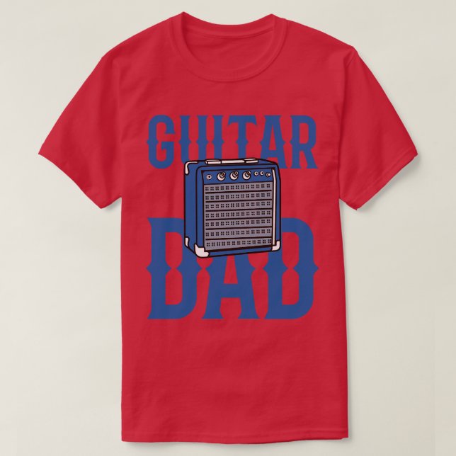 Förstärkning av Guitar Pappa T Shirt (Design framsida)