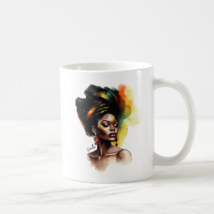 Förstärkt afrikansk-amerikansk kvinna (2) kaffemugg