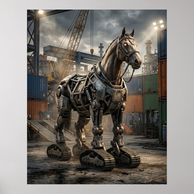 Förstärkt Hingst Lopp Poster (Framsidan)