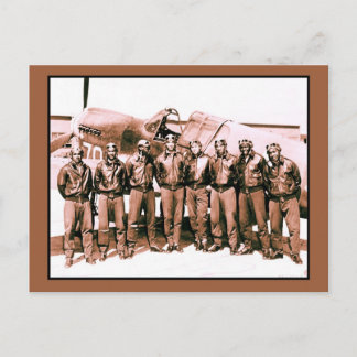(förstärkt) Tuskegee Airmen Vykort