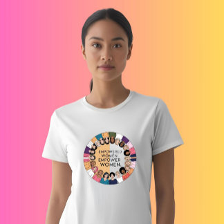 Förstärkta kvinnor ger kvinnor inspiration t shirt