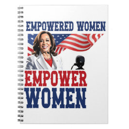 Förstärkta kvinnor ger kvinnor Kamala Harris Anteckningsbok
