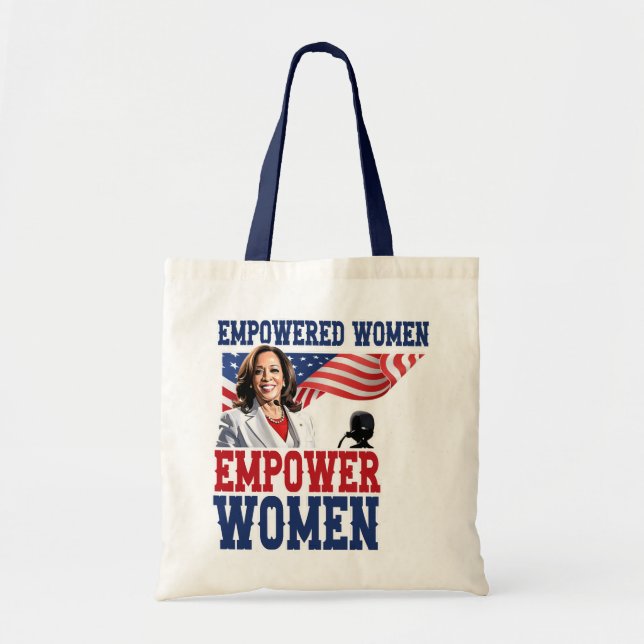 Förstärkta kvinnor ger kvinnor Kamala Harris Tygkasse (Framsidan)