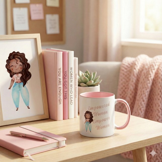 Förstärkta kvinnor ger kvinnor Mugg (Empower someone special with this, "Empowered Women Empower Women" mug! )