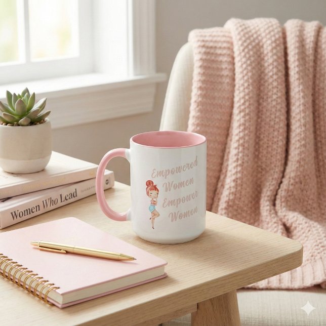 Förstärkta kvinnor ger kvinnor Mugg (Empower someone special with this, "Empowered women empower women" mug! )