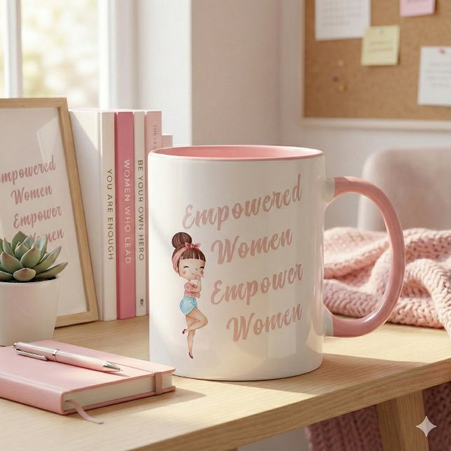 Förstärkta kvinnor ger kvinnor Mugg (Empower someone special with this, "Empowered Women Empower Women" mug! )