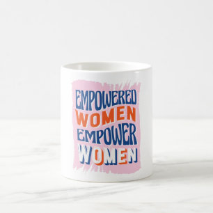 Förstärkta kvinnor kaffemugg