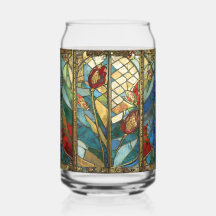 Förstärkta rödchefspoppies i soluppgång