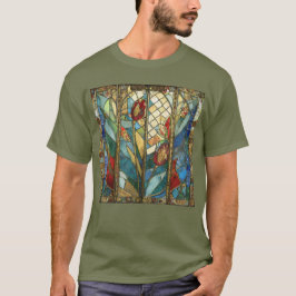 Förstärkta rödchefspoppies i soluppgång t shirt