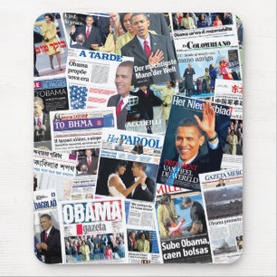 Förstasidor för Obama invigninginternationell Musmatta