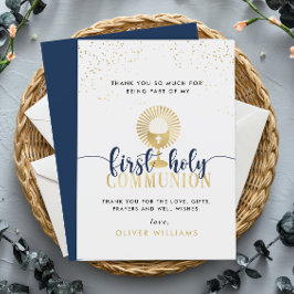 Förste Heligan i Navy & Guld Boy Tack Kort