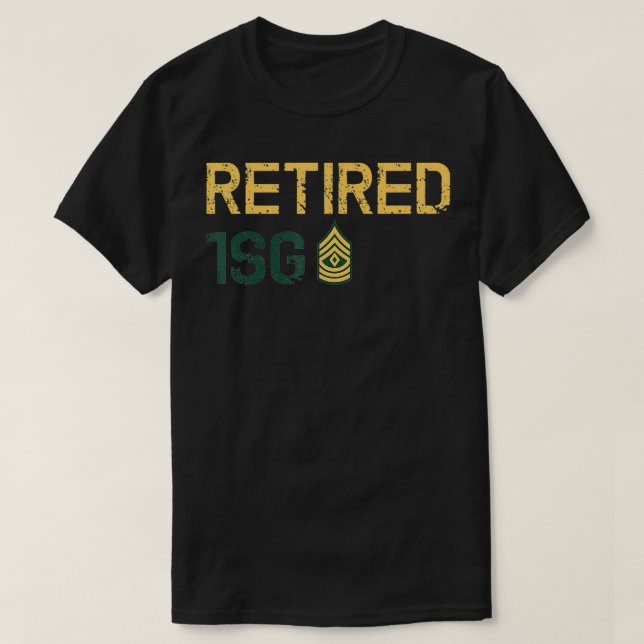 Förste inspektör för pensionering (1 SG) T Shirt (Design framsida)