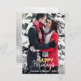 Förste Julafton Glad helg, gift, engagerat | PHOTO Inbjudningar