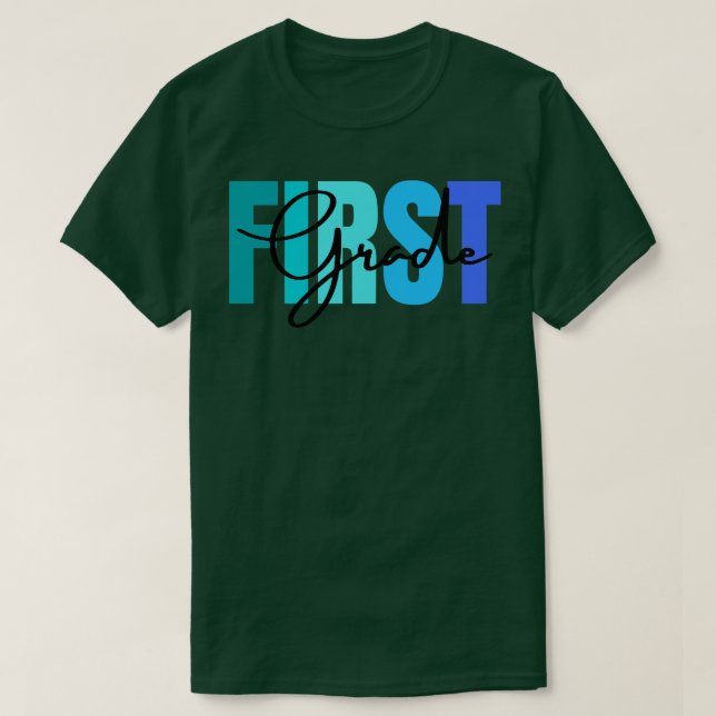 Förste Klass Lärare 3 T Shirt (Design framsida)