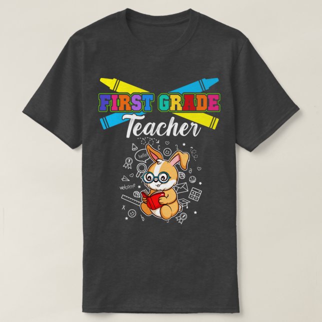 Förste Klass Lärare Elementary School Educator 3 T Shirt (Design framsida)
