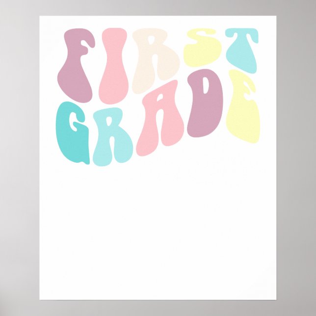 förste klass lärare skola poster (Framsidan)