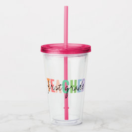 Förste Klass Lärare Take Away Mugg