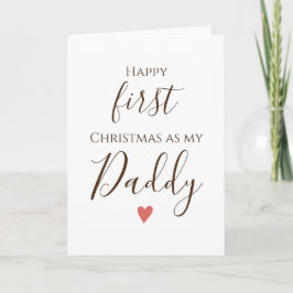 Förste pappa Merry Chirstmas-kort Kort