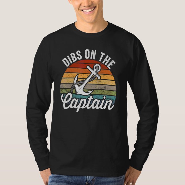 Förste rätt till kapten   Kaptenhustru T Shirt (Framsida)
