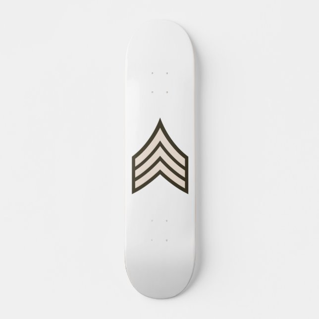 Förste sergeant grad mini skateboard bräda 18,5 cm (Framsida)