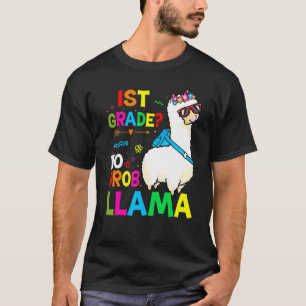 Förste teamet 1:a Klass-läraren Rainbow No Prob Ll T Shirt