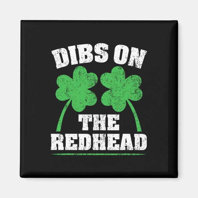 Förste tur till rödhårig rolig irländsk St Patrick Magnet (Framsidan)