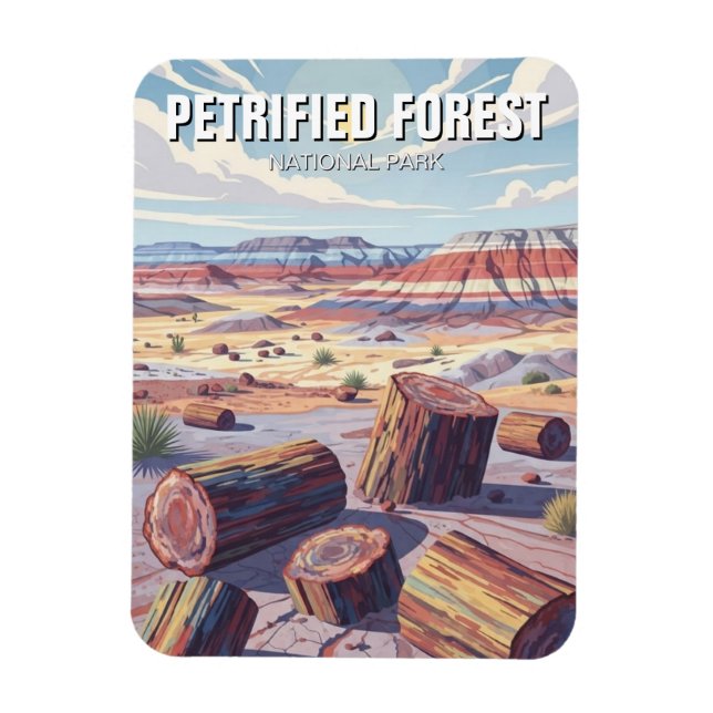Förstenade skogens nationalpark magnet (Vertikal)