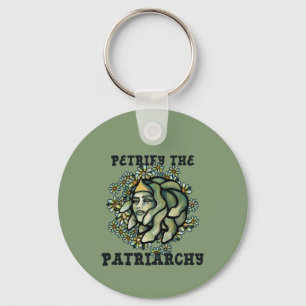 Förstenar Patriarkatet Medusa Gorgon Nyckelring