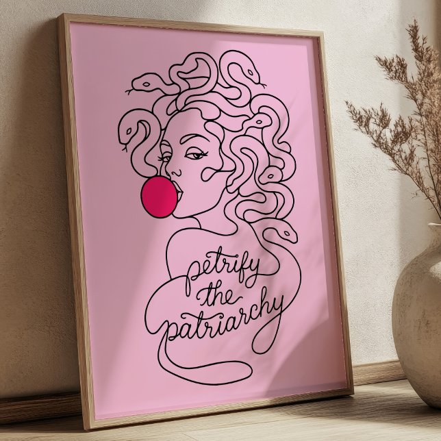 Förstenar Patriarkatet Modern Medusa Feminist  Poster (Skapare uppladdad)