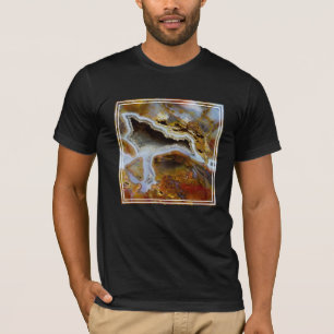 Förstenat trä med kristaller t shirt