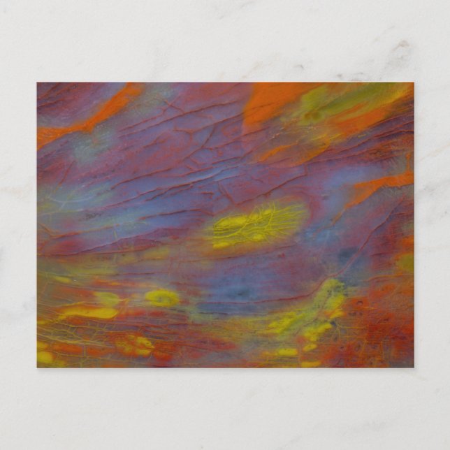 Förstenat Trä Närbild Vykort (Framsida)