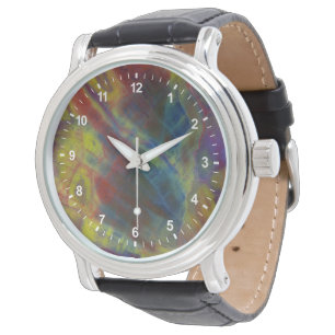 Förstenat trä vertikalt armbandsur