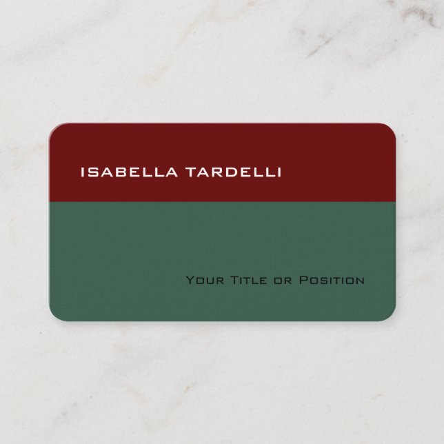 Förstklassig Elegant, enkel, enkel, prisvärd Linen Visitkort (Framsida)