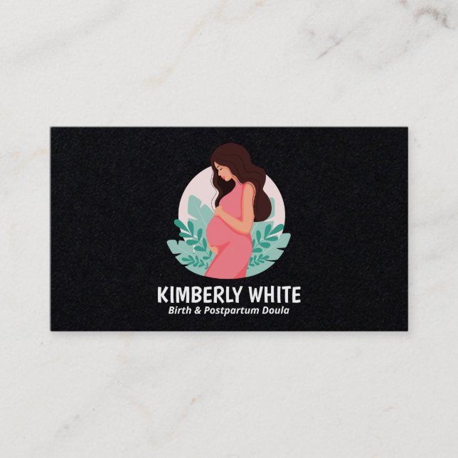 Förstklassig födelseort och postpartum visitkort (Framsida)