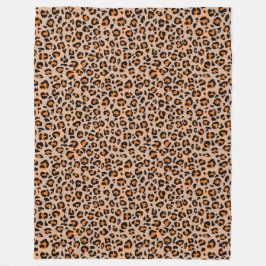 Förstklassig, sömlös Vild Safari Cat Animal Print Fleecefilt