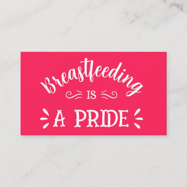 Förstklassigt Affärskort för amningskonsult Visitkort (Framsida)