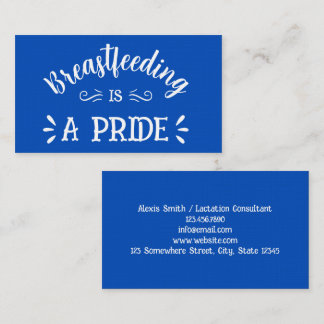 Förstklassigt Affärskort för amningskonsult Visitkort