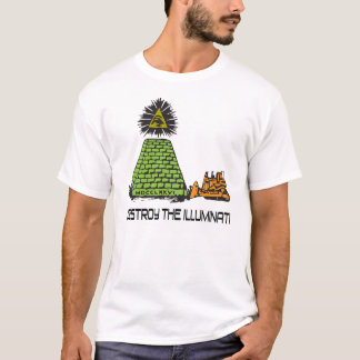 Förstör Illuminatien - BulldozerT-tröja T-shirt