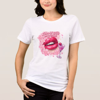 Förstör Inte Min Känsla Rosa Läppar Y2K Coquette T Shirt