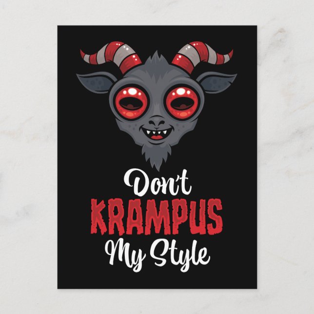 Förstör Inte Min Stil Krampus Vykort (Framsida)